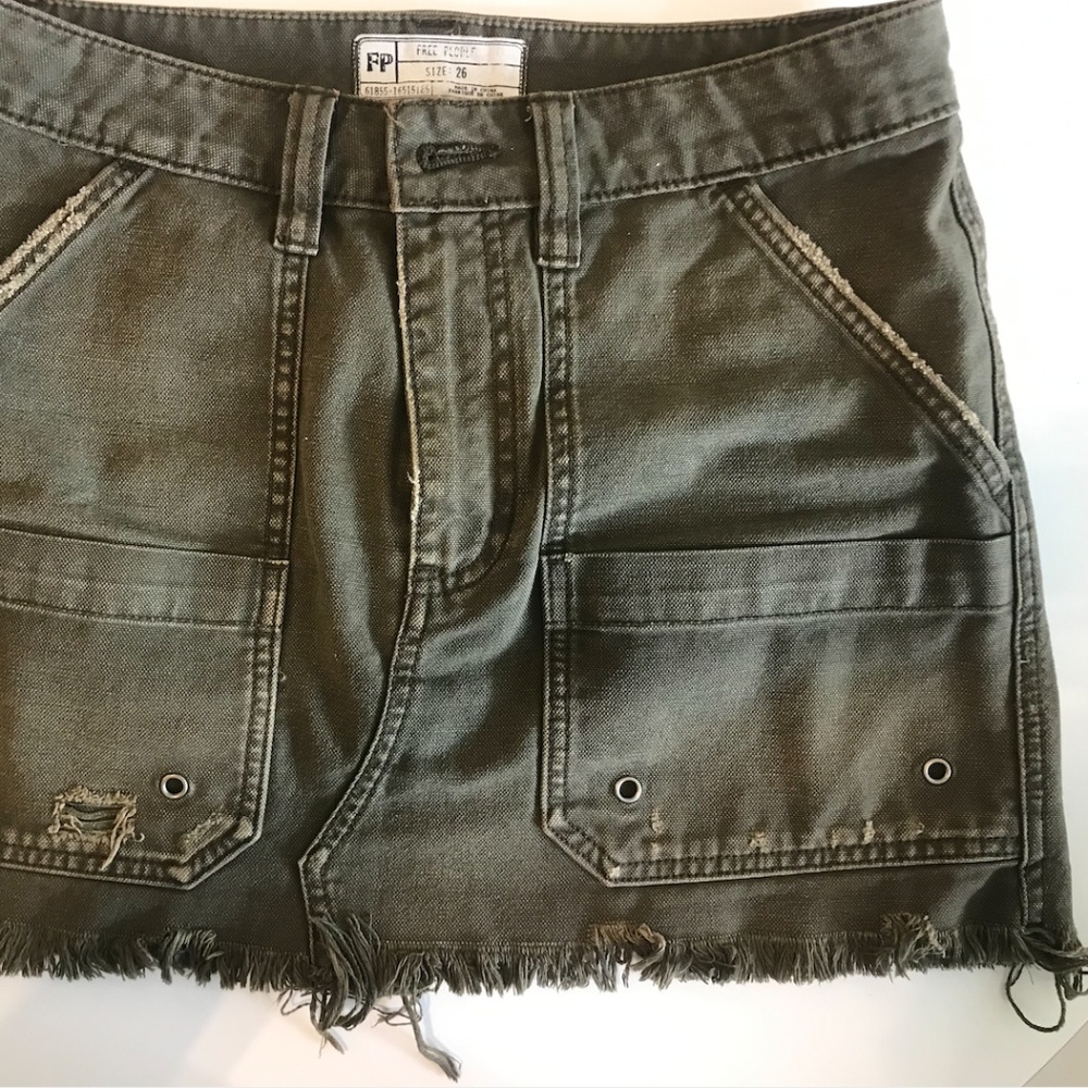Free People Cargo Skirt